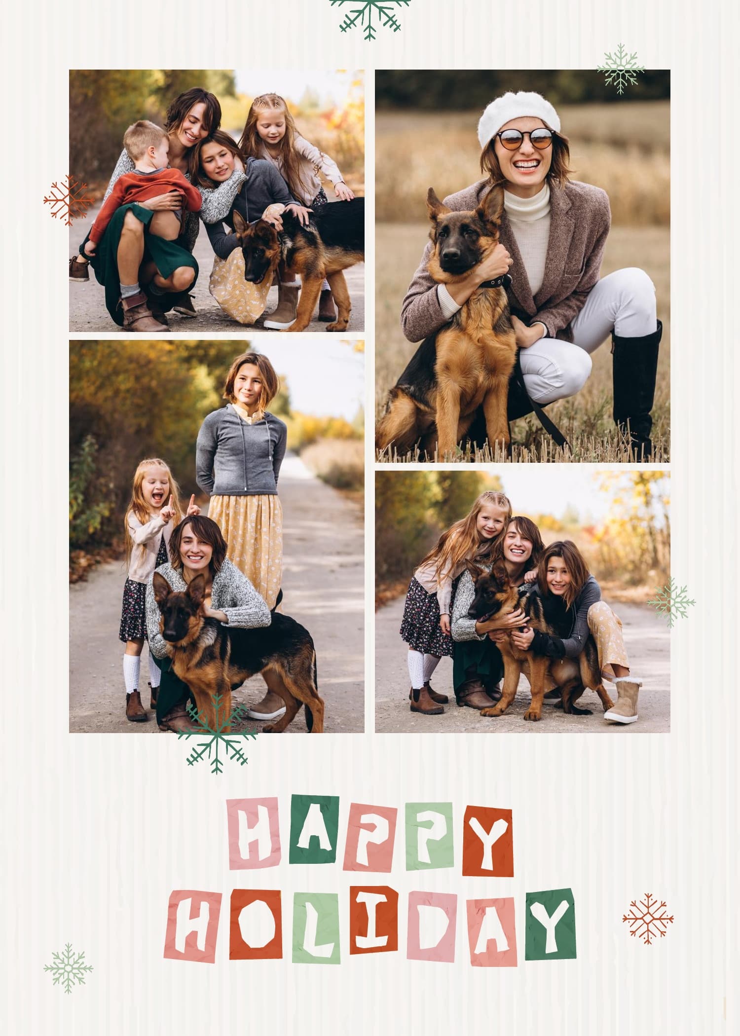 Snowy Happy Holiday Card