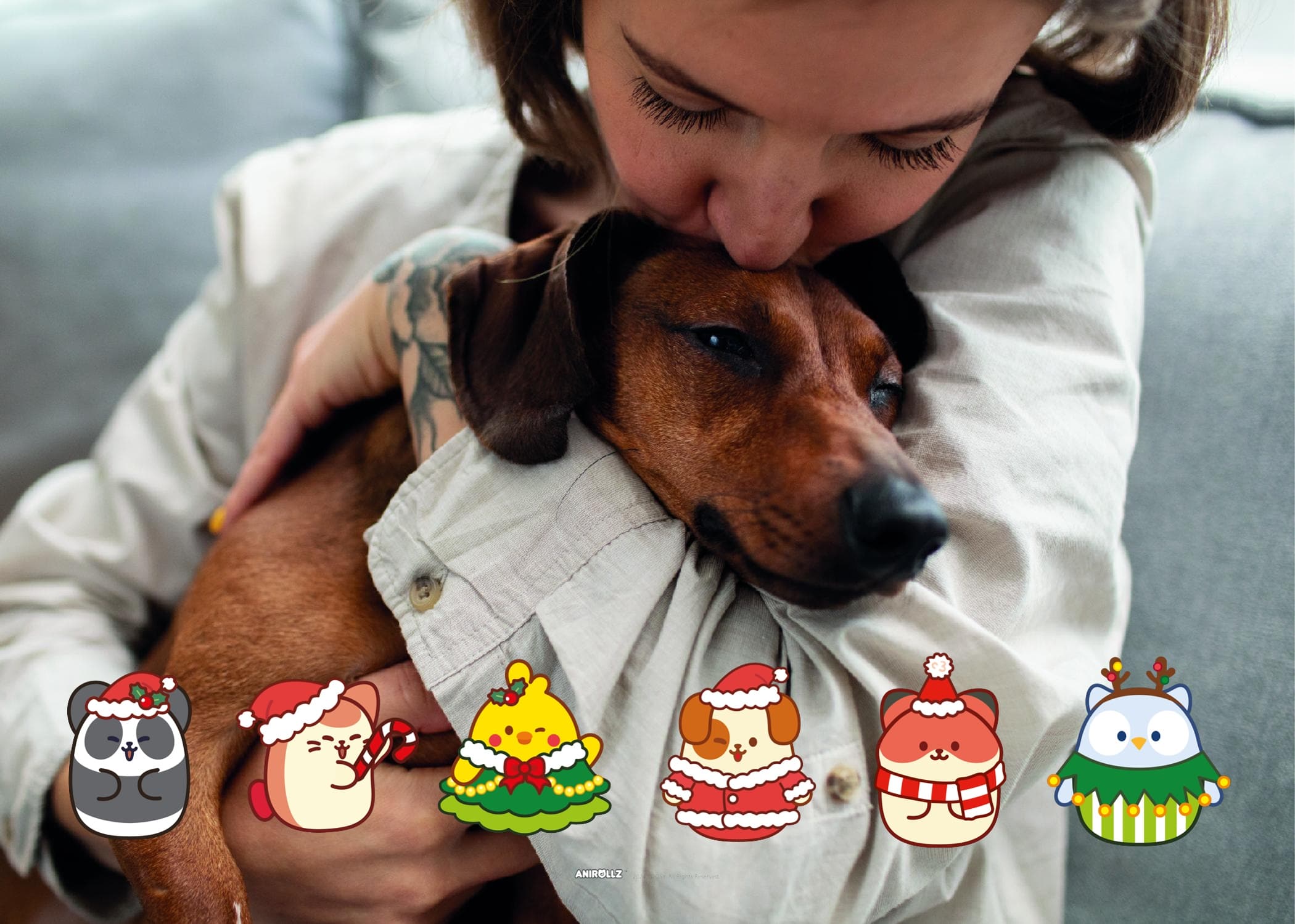 Anirollz® Pets Christmas Card