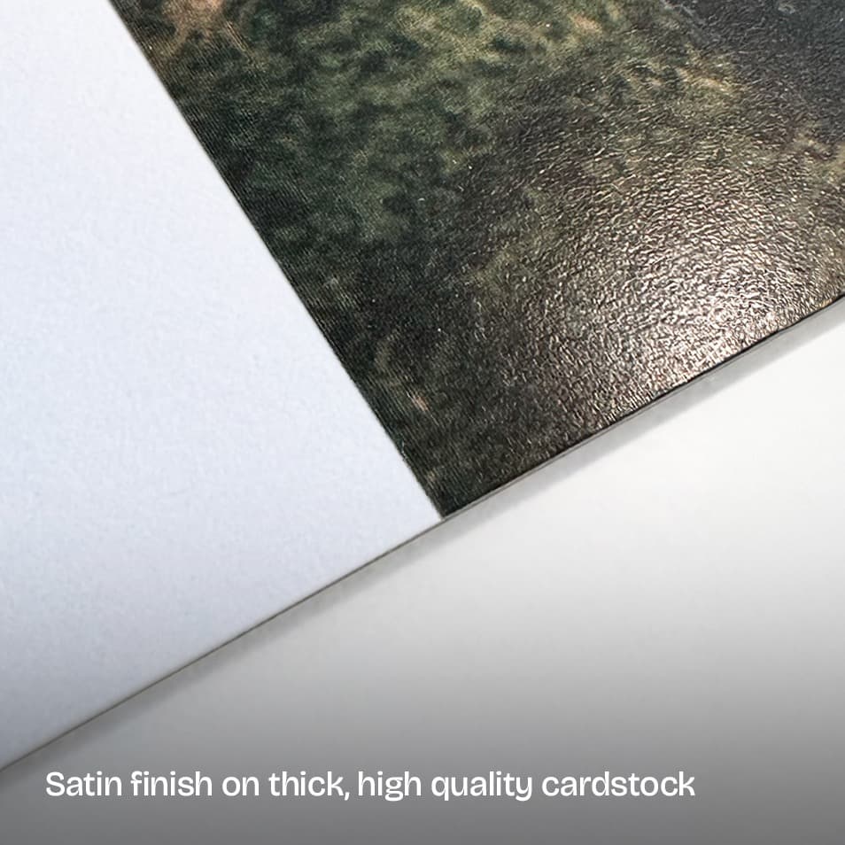 Multi-Square Golden Thank You Card