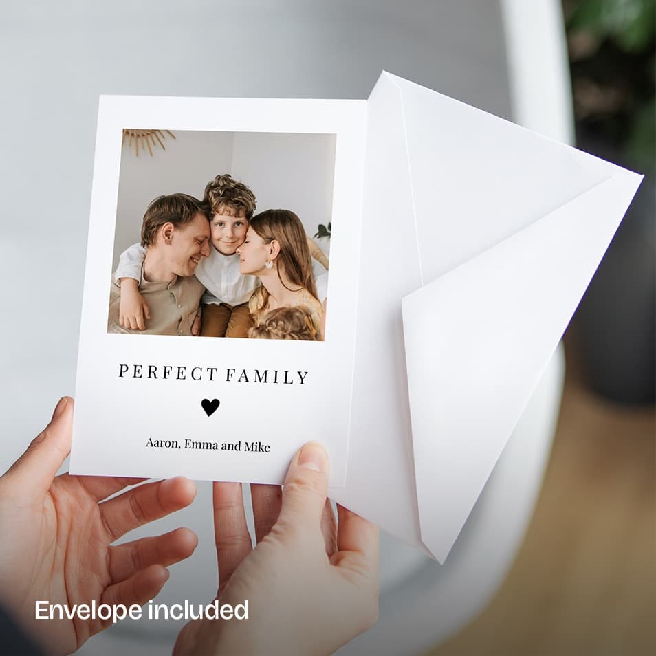 Multi-Square Golden Thank You Card