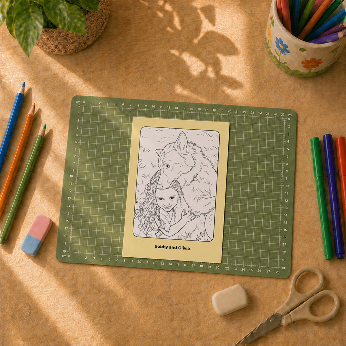 Coloring Card — Portrait 5x7