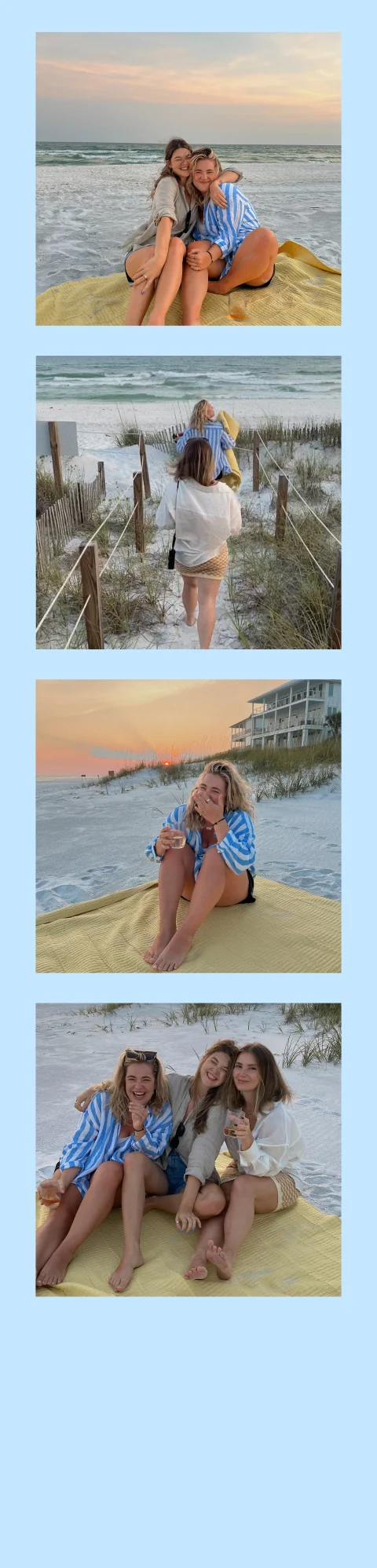 BABY BLUE photobooth strip design
