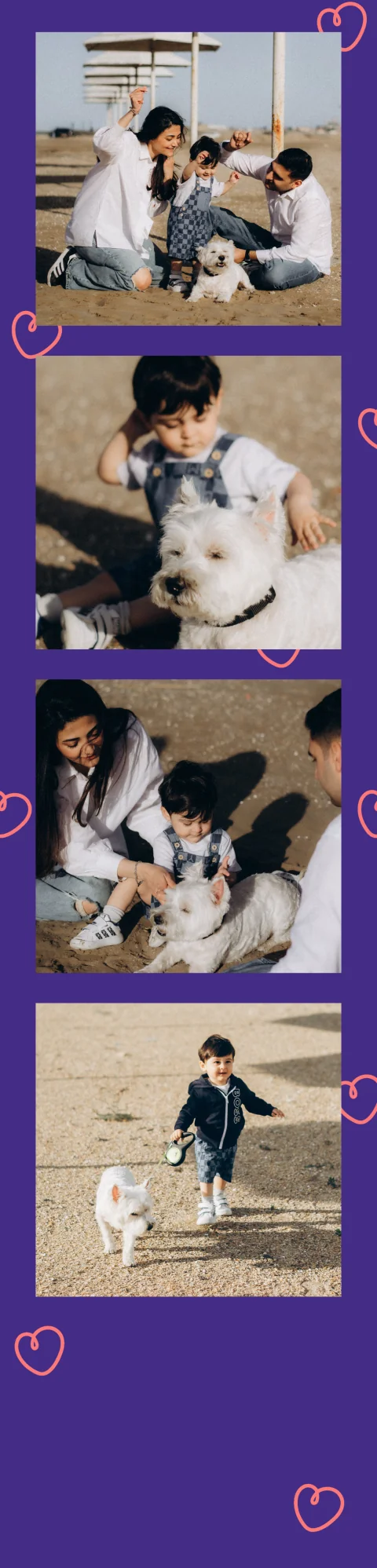 PICTA HEARTS photobooth strip design