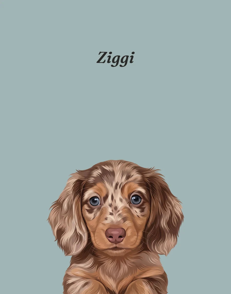 Blue Mist Classic pet portrait pet poster