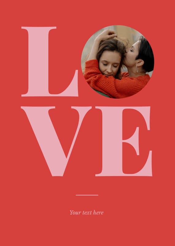 Red love Card