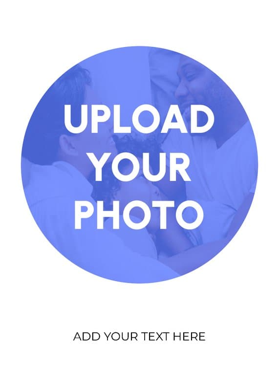 Upload Your Photo Round Card