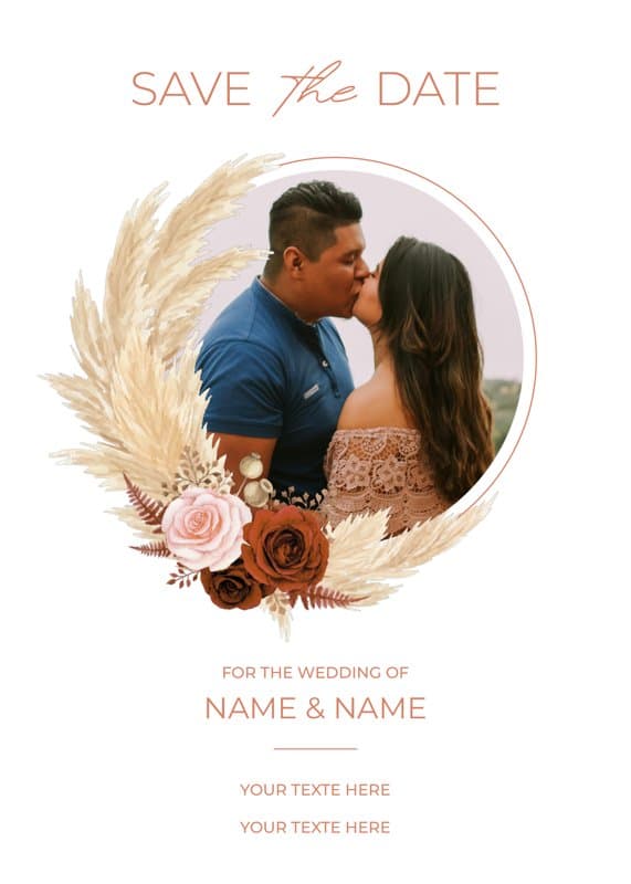 Boho Chic Save The Date