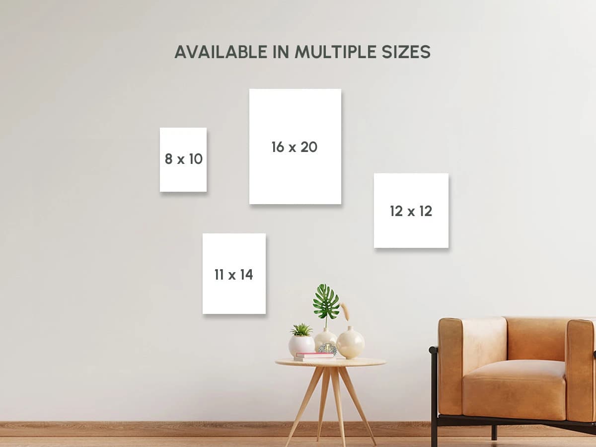 Poster sizes preview