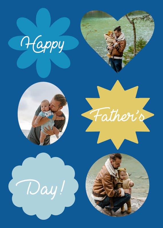 Funny Shapes Father Card