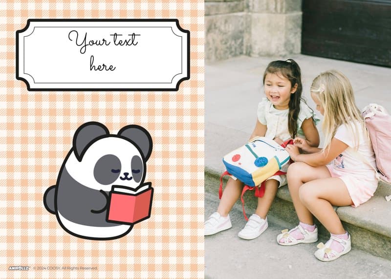 Anirollz® Orange Label School Card