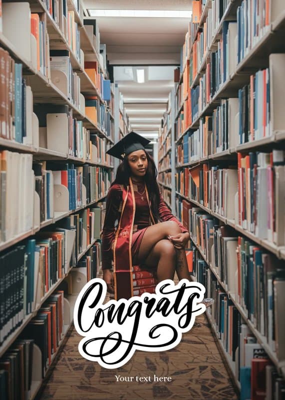 Congrats Minimal Card