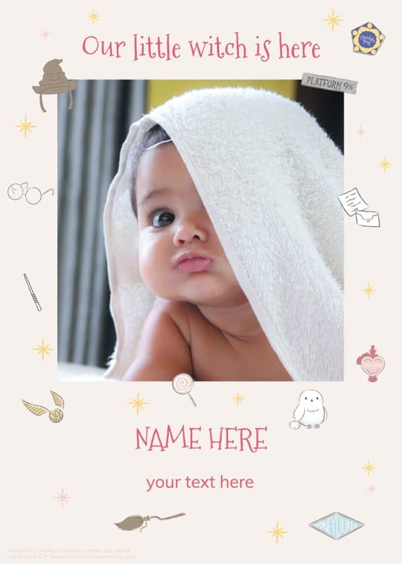 Harry Potter™ Witch Baby Card