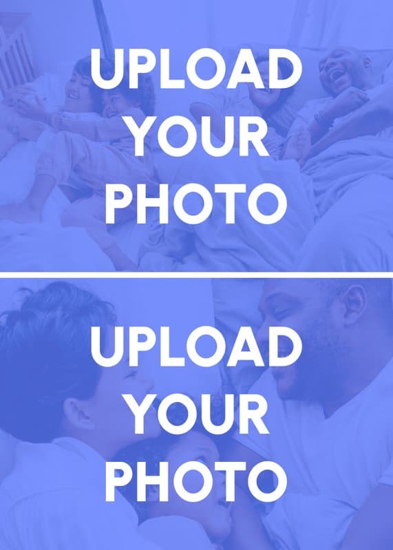Upload Your Photos Two Portrait Card