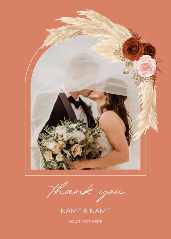 Boho Chic Thank You Card