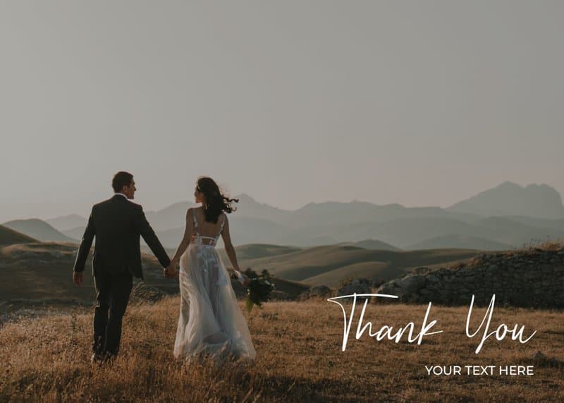 Modern Photo Thank You Card