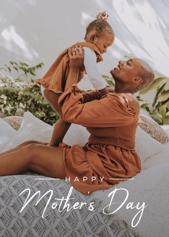 Big Typography Mom Card