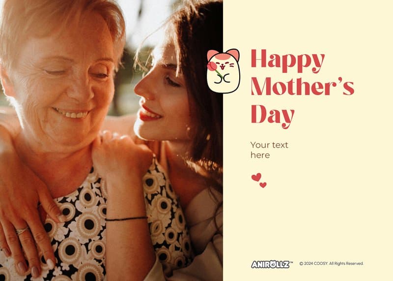 Anirollz® Sweet Mother's Day Card